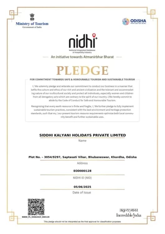 PLEDGE Certificate by Nidhi Porta Govt of India